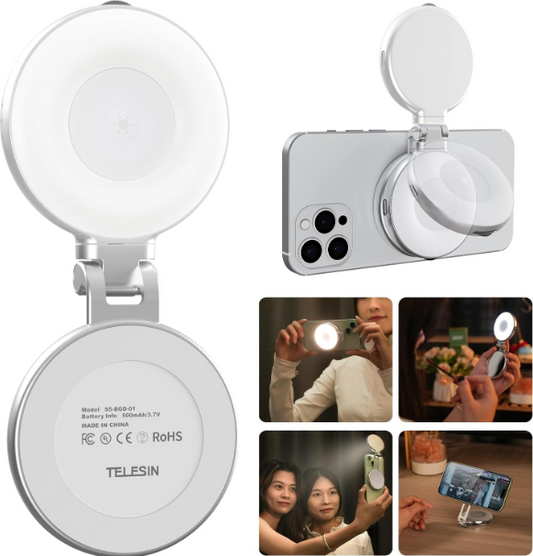 TELESIN - Magnetic Selfie Ring Light
